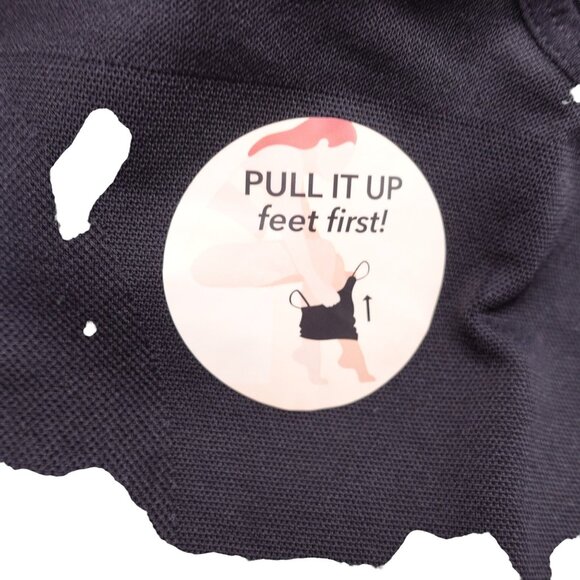 NWT Shapermint Essentials Open Bust Shaper Cami Sz L Black Compression Seamless - Picture 4 of 10